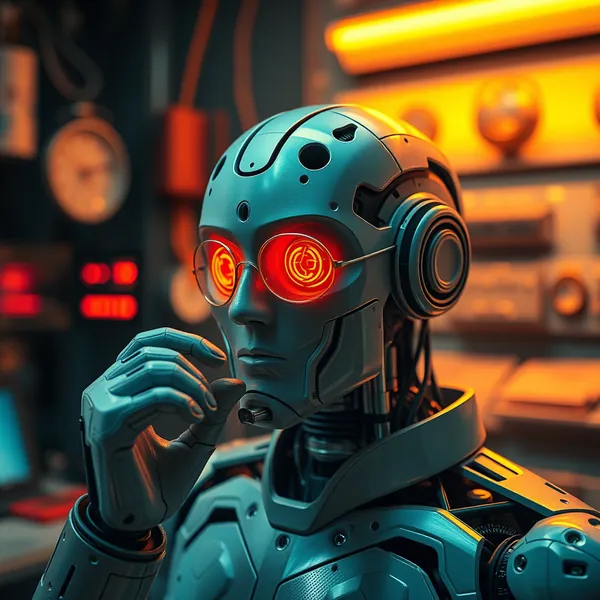 A scene representing the current state of Artificial Intelligence.