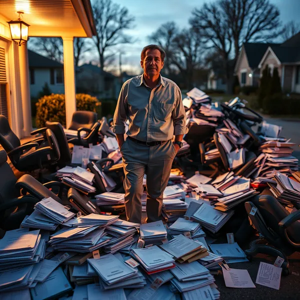 Michael Garrity attempts to navigate the surplus of jobs delivered to his Cleveland home, as the January employment update creates logistical complications for one household.