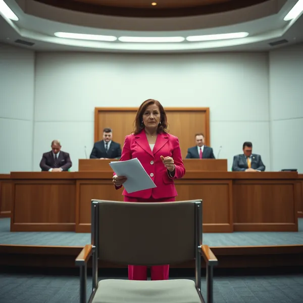 Jill Zarin attends a hearing of the Secaucus Office of Cultural Granularity, where her public comments about a televised musical performance were evaluated for a newly instituted metric.