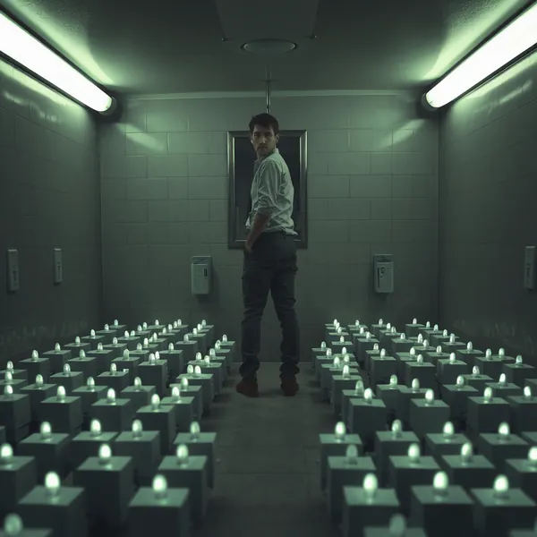 Corporate representatives attempt to update local ordinances using proprietary charging technology outside abandoned retail space.