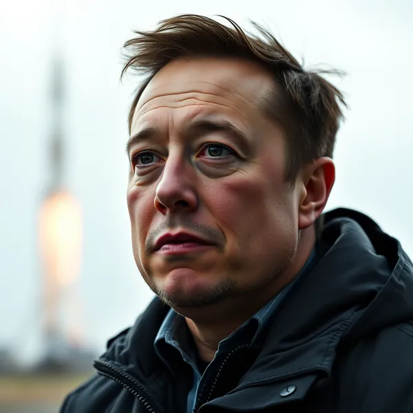 Colonel Brendan Richter demonstrates rocket's physical presence during Cape Canaveral Space Force Station press conference confirming launch vehicle continuity.