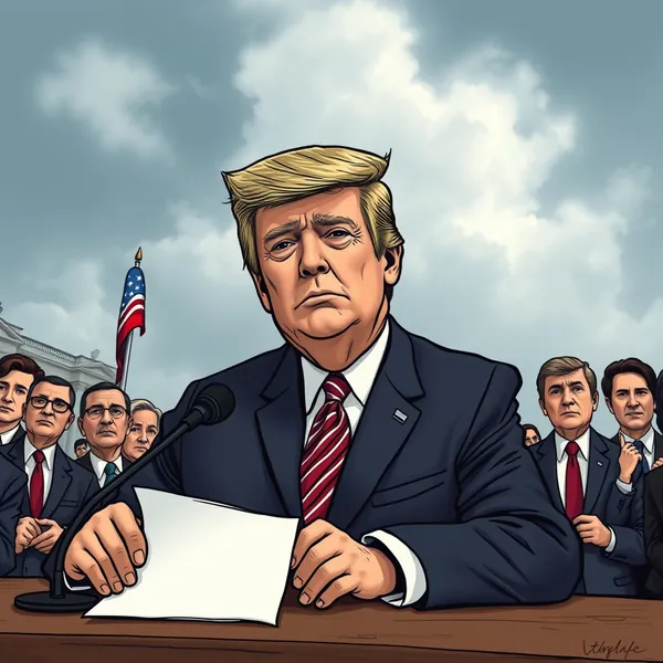 A scene representing the current state of Trump Will Be Gone In Three Years' Top Democrats Try To Reassure.