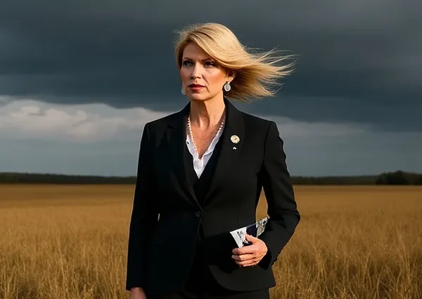 Department of Homeland Security Secretary Kristi Noem attempts to negotiate with a stationary weather front deemed uncooperative by federal agencies near Bismarck, North Dakota.