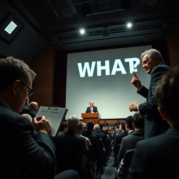 A spokesperson attempts to clarify the 'What' initiative during a press briefing.