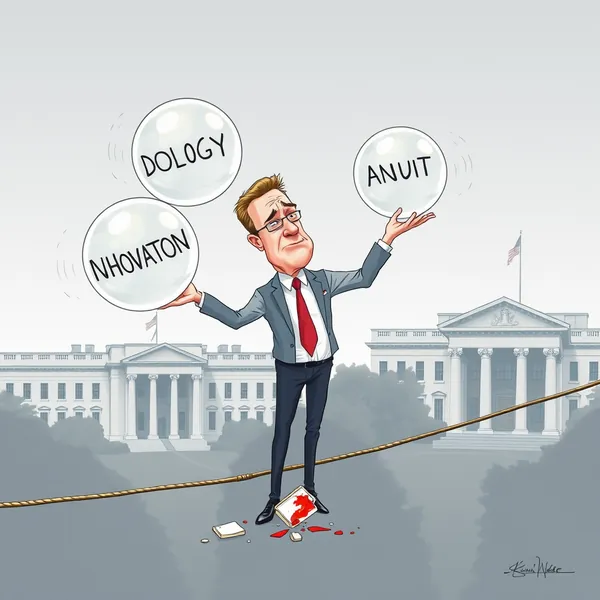 White House economic advisor Kevin Hassett explains the Federal Reserve's revised forecasting model incorporating presidential social media activity during a policy briefing.