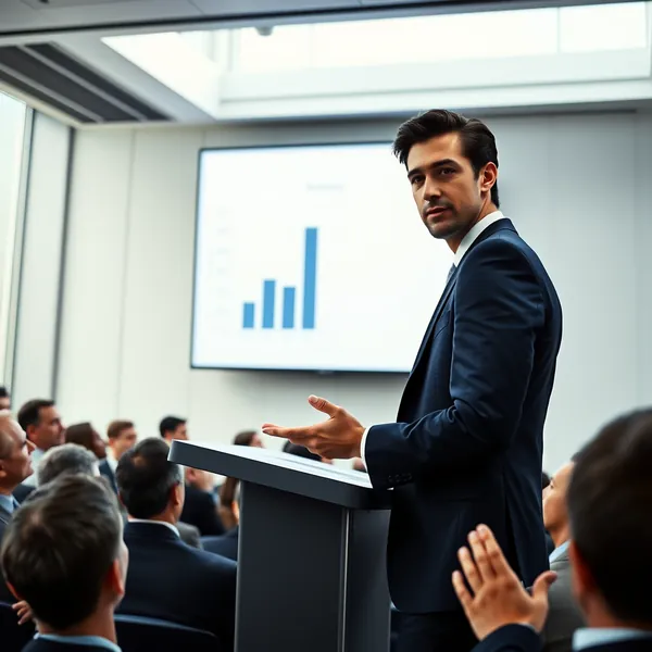 Josh Kushner presents Thrive Capital's investment strategy during a press briefing at Bloomberg's New York offices, highlighting the firm's data-driven approach to post-innovation funding.