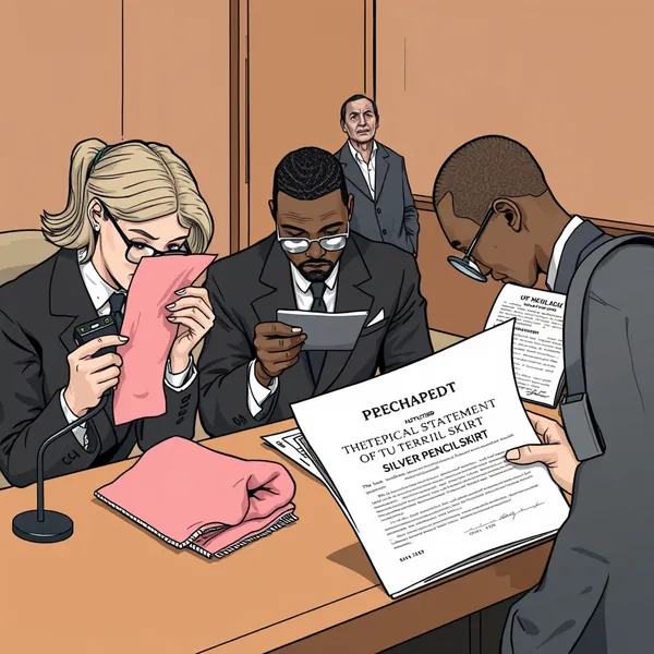 Kanye West and Bianca Censori undergo a court-mandated hemline measurement ahead of their Malibu mansion trial, as mandated by Judge Brock T. Hammond's specific wardrobe guidelines.