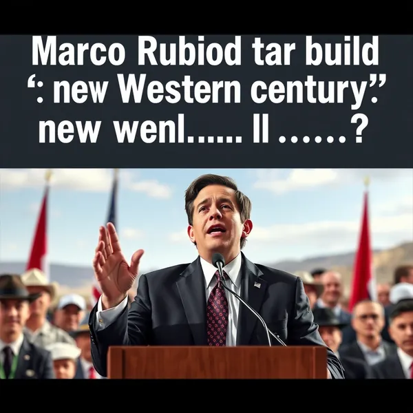 A scene representing the current state of Marco Rubio Wants To Build A New Western Century Will Europe Join.