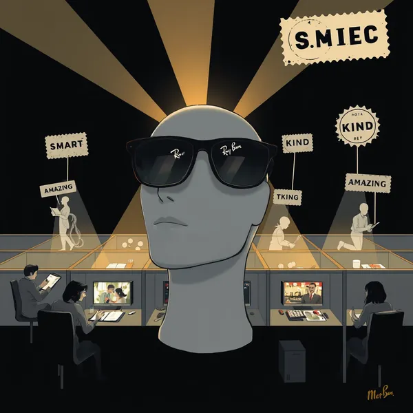 A data annotation contractor reviews footage from Meta's Ray-Ban Smart Glasses at a processing center in Phoenix, Arizona, scoring clips for emotional content to train artificial intelligence systems.