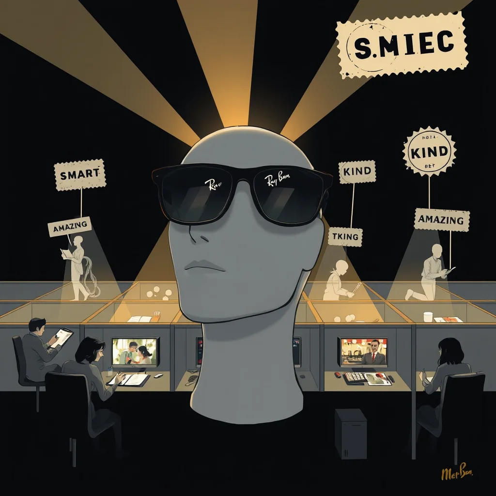 A data annotation contractor reviews footage from Meta's Ray-Ban Smart Glasses at a processing center in Phoenix, Arizona, scoring clips for emotional content to train artificial intelligence systems.