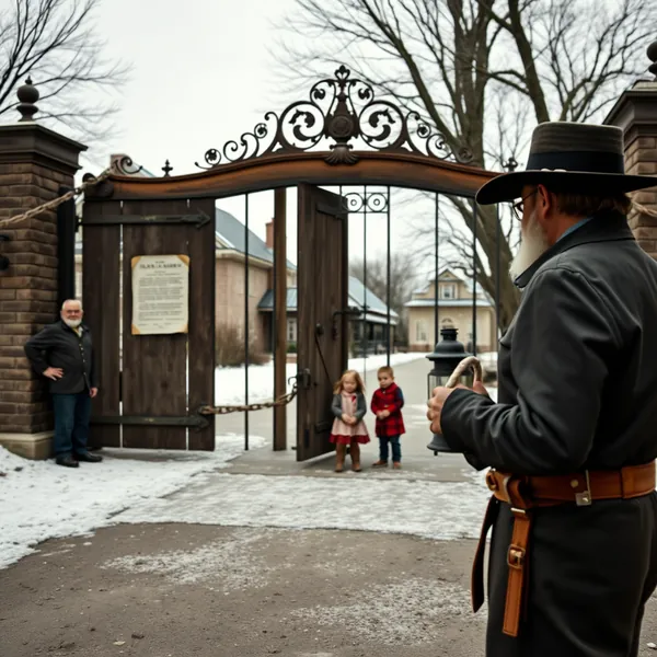 Visitors await the opening of the Naper Settlement's Presidents Day event, which has been postponed indefinitely due to administrative complications.