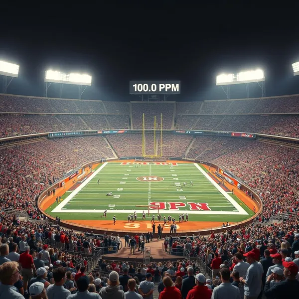 The All American Halftime Show achieves a record Patriotism-Per-Minute score during the event's culminating rotational maneuver.