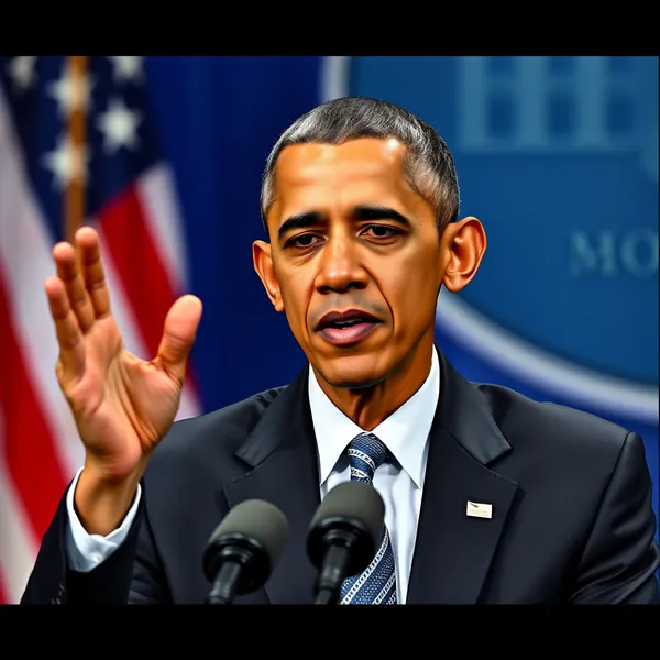 A scene representing the current state of Obama Deplores Lack Of Shame After Trump Racist Monkey Clip.