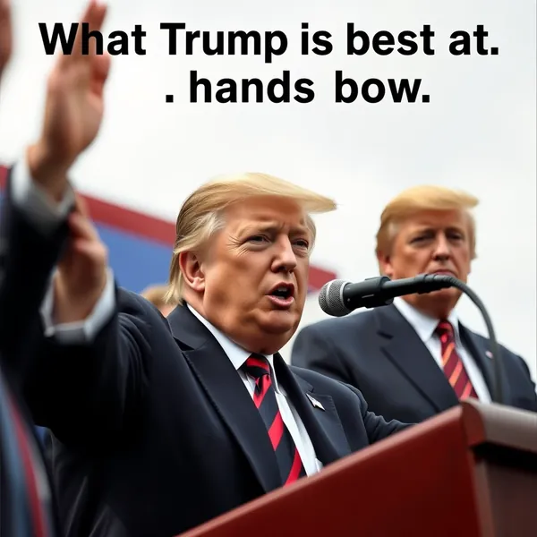 A scene representing the current state of Kristof Here Where Trump Is Unrivaled.