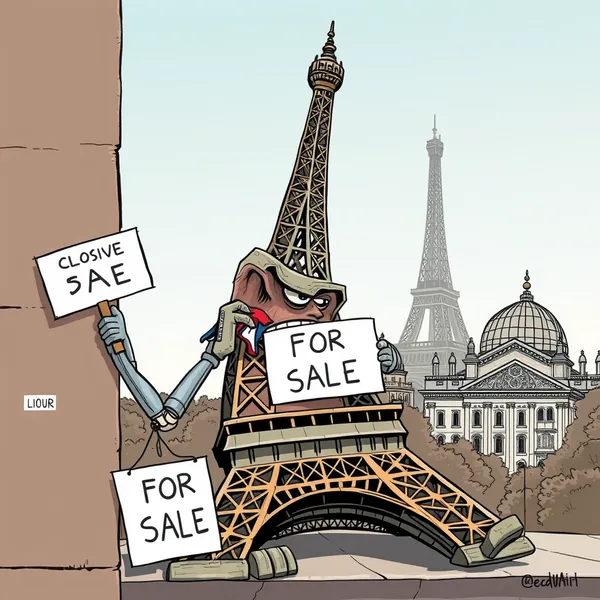 The French Minister of the Interior takes a call from the Eiffel Tower regarding the city's petition for a referendum on its capital status.