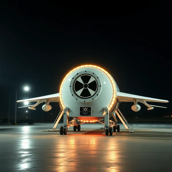 A scene representing the current state of Trump's New Micro Nuclear Reactor Ready To Take Flight.