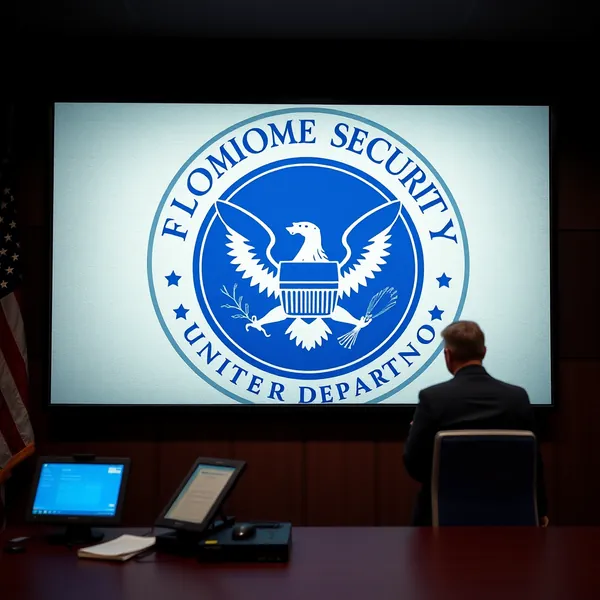 A scene representing the current state of US Department Of Homeland Security To Go Into Shutdown Due To Funding.