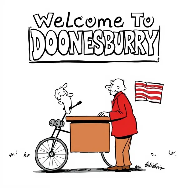 A scene representing the current state of Doonesbury Comic Strips By Garry Trudeau February 14 2026.